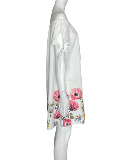 Vestido Tesoro Tps Manga corta Estampado Blanco - Talla M