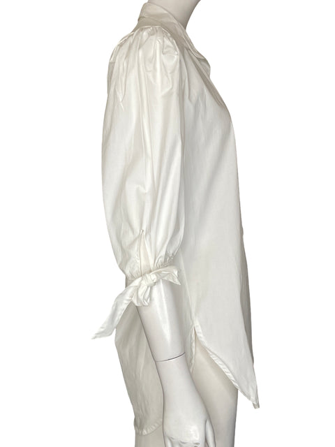 Blusa Milonga Beachwear de Algodón Manga larga Blanco - Talla M