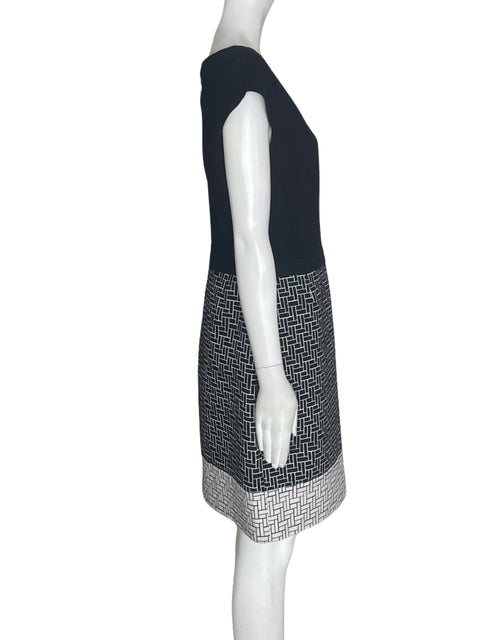 Vestido Laundry By Shelli Segal Manga corta Midi Azul - Talla 8