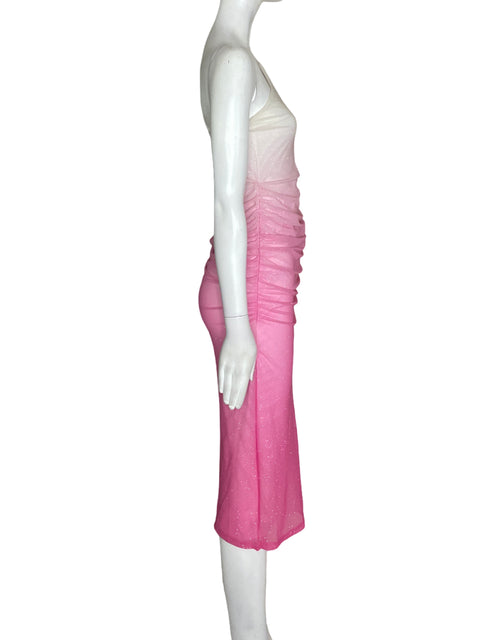Vestido Bluebrush Oneshoulder Brillo Rosado - Talla S