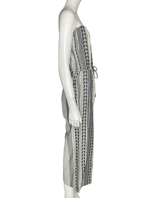 Mono Elan Strapless Estampado Gris - Talla S