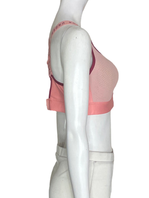 Top Under Armour Liso Crop Rosado - Talla L