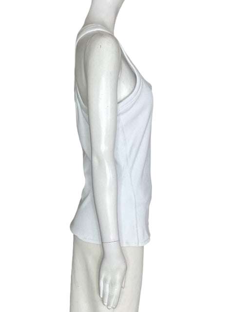 Camiseta Alo Liso Sin mangas Blanco - Talla L