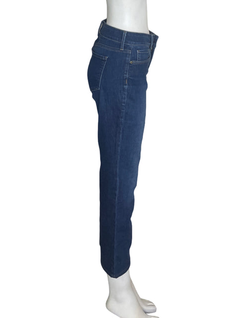 Pantalón Nydj Ajustado Bolsillo Azul - Talla 4