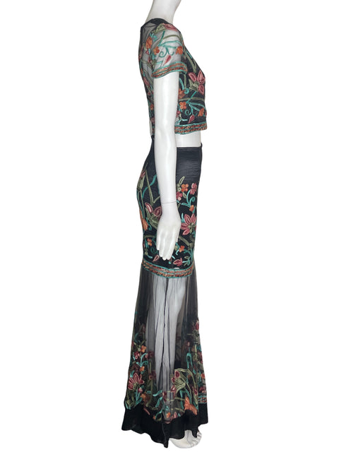 Conjunto Tesoro Tps Estampado Transparente Negro - Talla S