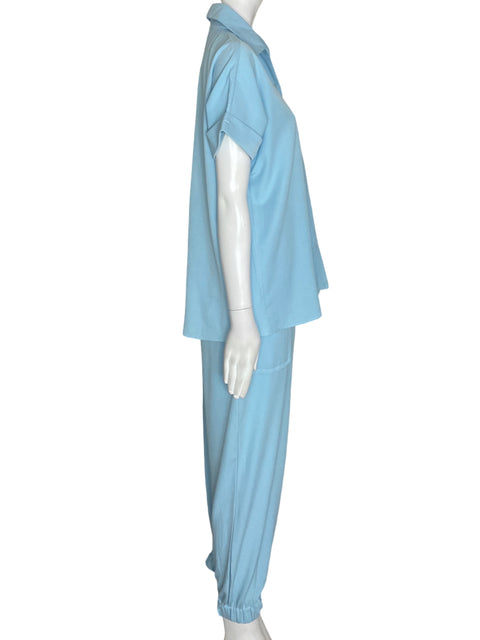 Conjunto Katleen Levy Pantalón/camisa Liso Azul - Talla M