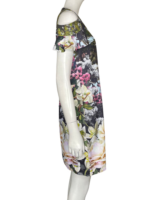 Vestido Ted Baker Midi Estampado Azul - Talla 2