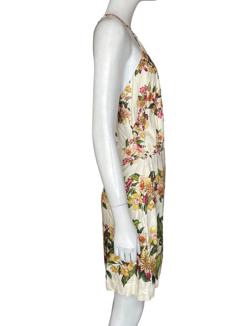 Vestido Farm Halter Cruzado Beige - Talla M