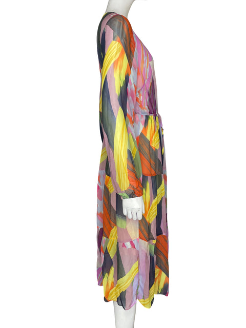 Vestido Gorman de Viscosa Cuello redondo Maxi Rosado - Talla 6