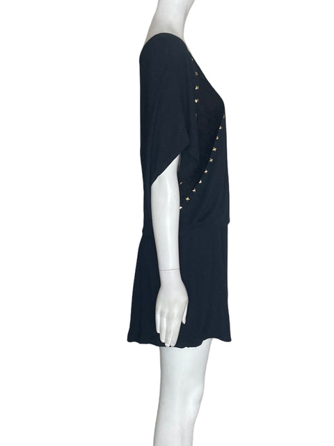 Vestido Lelis Blanc Manga corta Midi Azul - Talla S