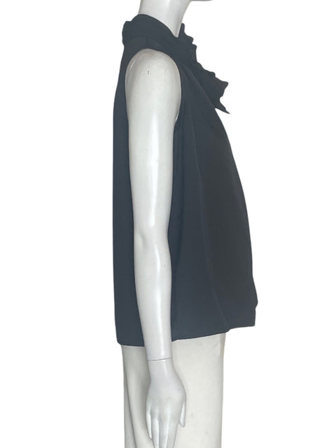 Blusa W/fiesta Apliques Sin mangas Negro - Talla S