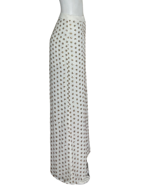 Pantalón Finders Apliques Lentejuelas Blanco - Talla S