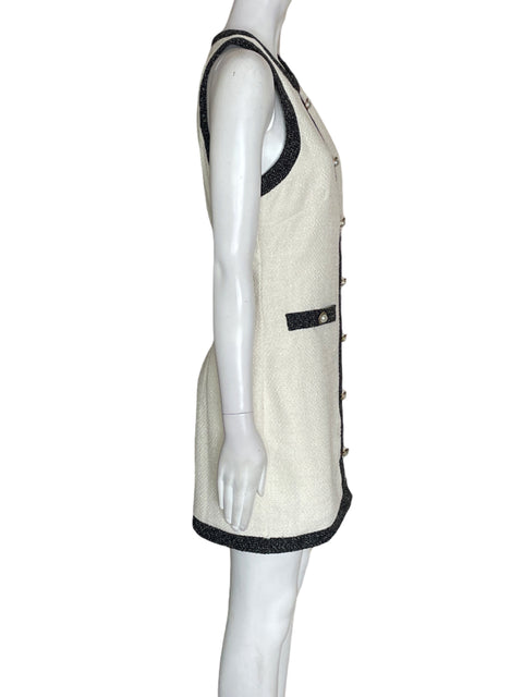 Vestido Just Me Sin mangas Midi Blanco - Talla M