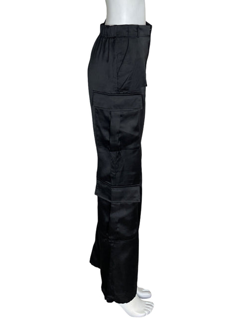 Pantalón Tesoro Tps Cargo Satinado Negro - Talla 2