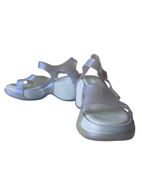 Sandalia Melissa Transparente Tiras Morado - Talla 38