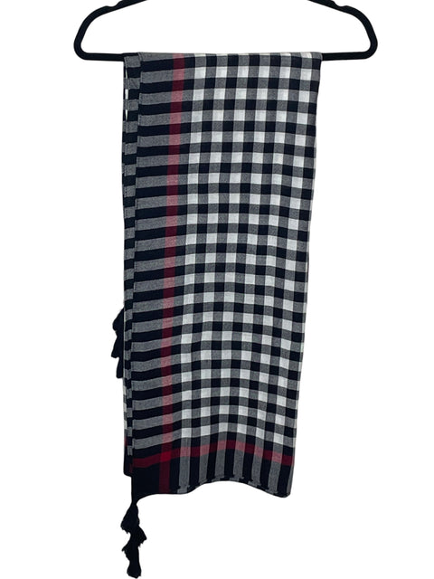 Bufanda Tesoro Tps Cuadros Flecos Negro - Talla U