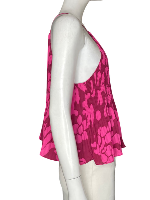 Blusa Sfera Plisado Estampado Rosado - Talla L