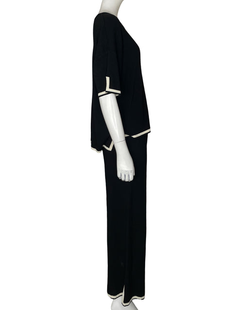 Conjunto Tesoro Tps de Viscosa Manga corta Negro - Talla L