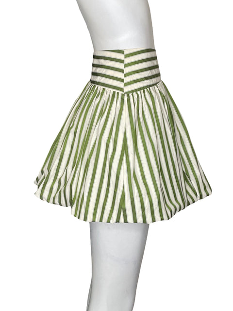 Falda Glam Rayas Globo Verde - Talla M