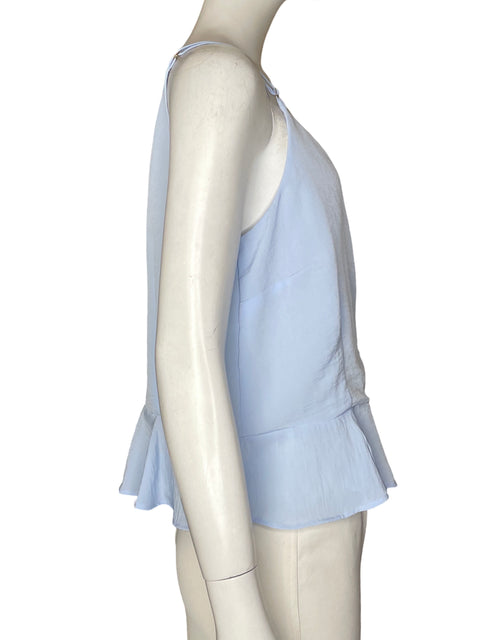Blusa River Island Cuello v Vuelos Azul - Talla XXL