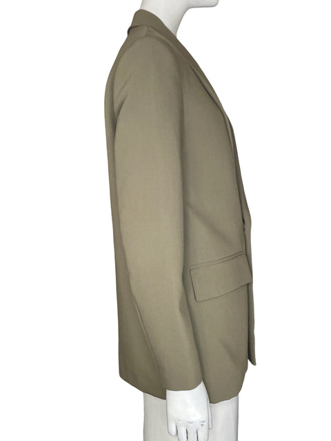 Blazer Zara Manga larga Cuello v Verde - Talla XS