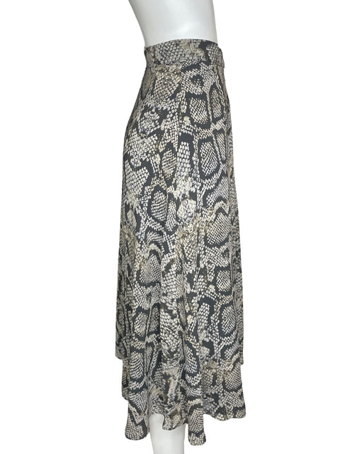 Falda Massimo Dutti Midi Estampado Beige - Talla 2