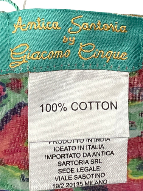 Bufanda Antica Sartoria By Giacomo Cinque de Algodón Estampado Azul - Talla U