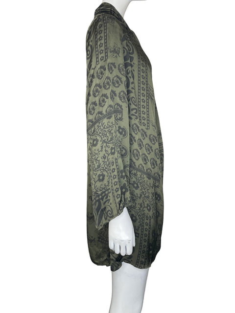 Vestido La Dea de Viscosa Midi Estampado Verde - Talla S
