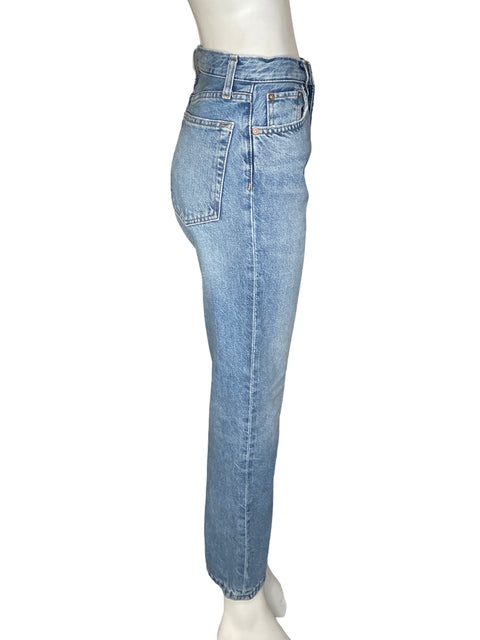 Jean Zara de Algodón Recto Azul - Talla 2