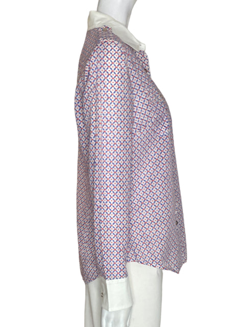 Camisa Tory Burch de Algodón Estampado Manga larga Rojo - Talla 6