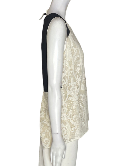 Blusa Bcbg Maxazria Tejido Sin mangas Beige - Talla S