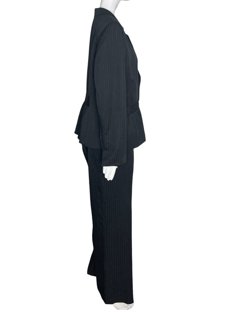 Conjunto Jones Wear Pantalón/blazer Cuello redondo Negro - Talla 16