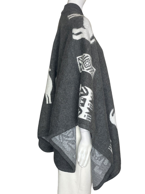 Abrigo Tesoro Tps Puntos Estampado Gris - Talla U