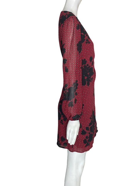 Vestido Trixxi Mini Cuello v Rojo - Talla S