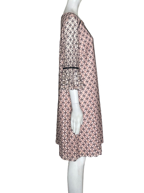 Vestido Sandra Darren Transparente Estampado Rosado - Talla M
