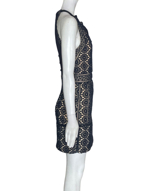 Vestido Tory Burch de Algodón Halter Mini Azul - Talla 0