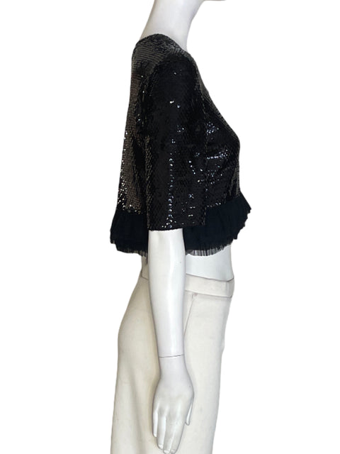 Blusa Bcbg Manga corta Negro - Talla S