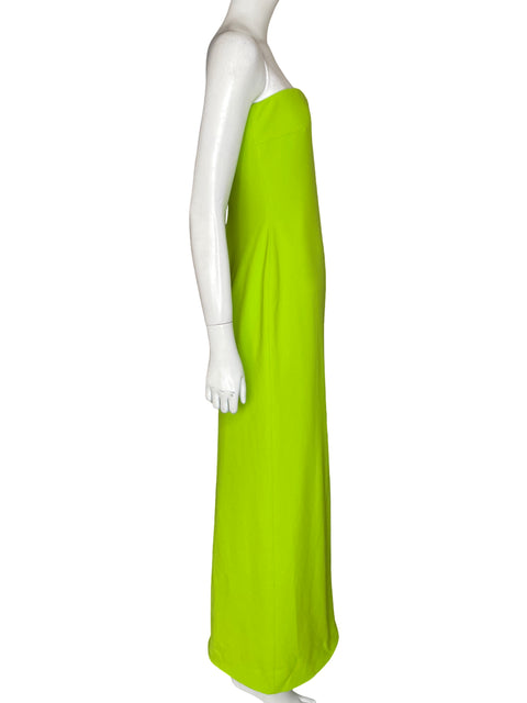 Vestido Solace London Strapless Maxi Verde - Talla M