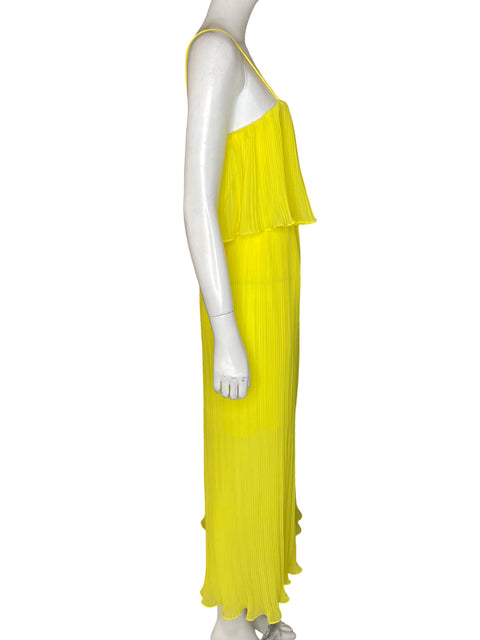 Mono Zara Vuelos Plisado Amarillo - Talla L