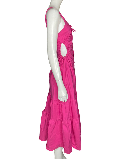 Vestido Astr de Algodón Midi Rosado - Talla XS