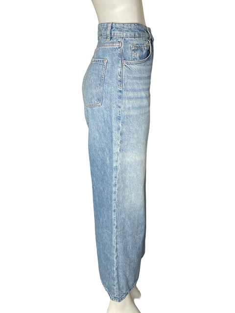 Jean Massimo Dutti de Algodón Wide-leg Azul - Talla 40