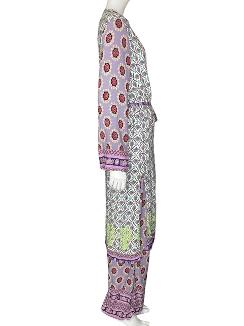 Conjunto Fame de Viscosa Estampado Floral Morado - Talla M