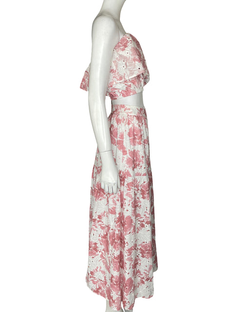 Conjunto Lalavon Troquelado Floral Rosado - Talla M