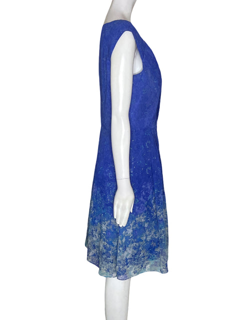 Vestido Cenia Sin mangas Estampado Azul - Talla 10