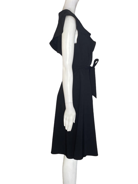 Vestido Calvin Klein Midi Liso Negro - Talla 6