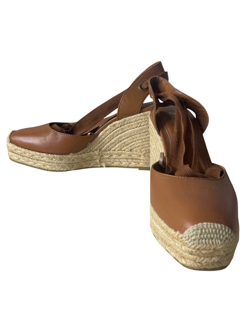 Zapato Zara Romana Plataforma Marrón - Talla 39