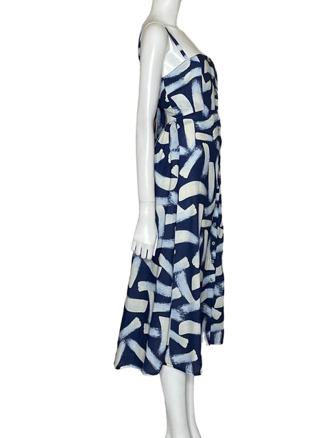 Vestido Mar De Lua Midi Azul - Talla S