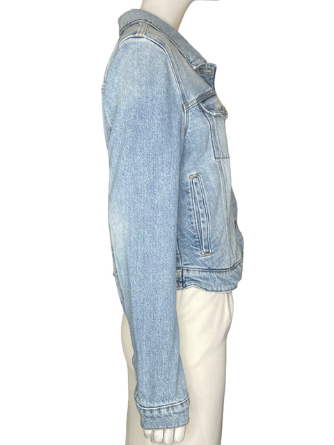 Chaqueta Guess de Algodón Bordado Floral Azul - Talla L