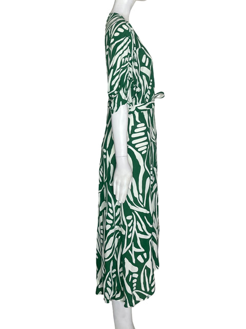 Vestido Ba&sh Estampado Maxi Verde - Talla L