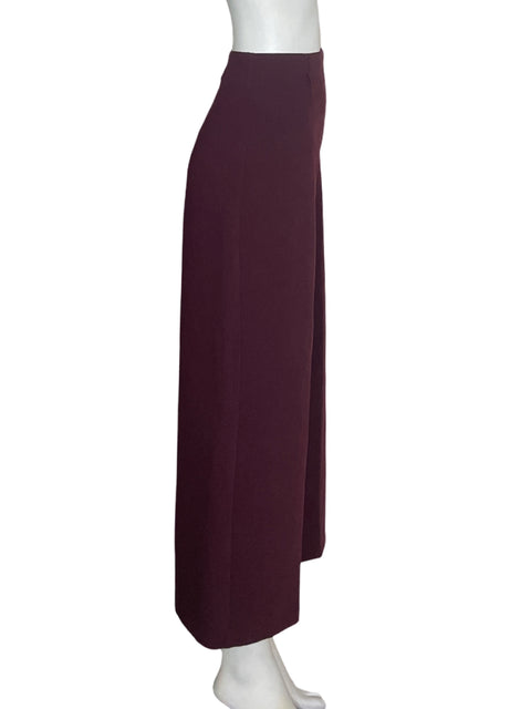 Pantalón Zara Recto Wide-leg Morado - Talla M